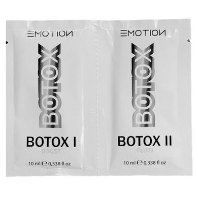 Холодна реконструкція волосся EMOTION BOTOX (FLUID+BOOST) Набір 2 пакетики по 10 мл